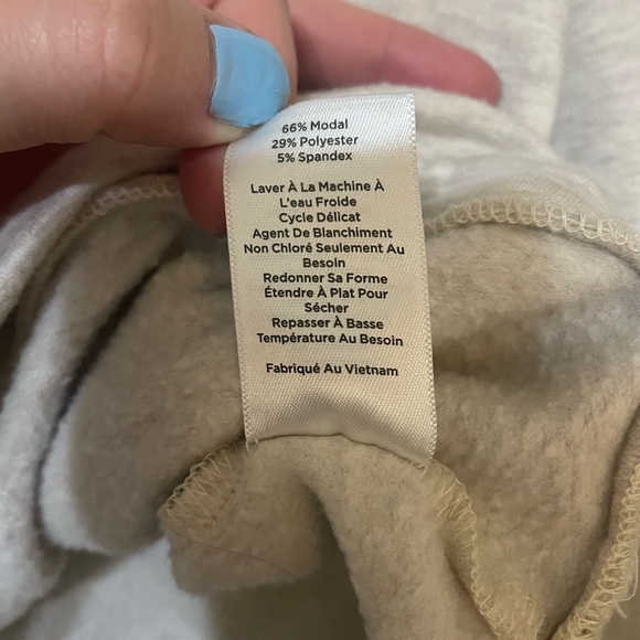 Haven Well Within Tie Waist Crew Neck Beige Size XL Soft Comfy Neutral Staple - Picture 6 of 7